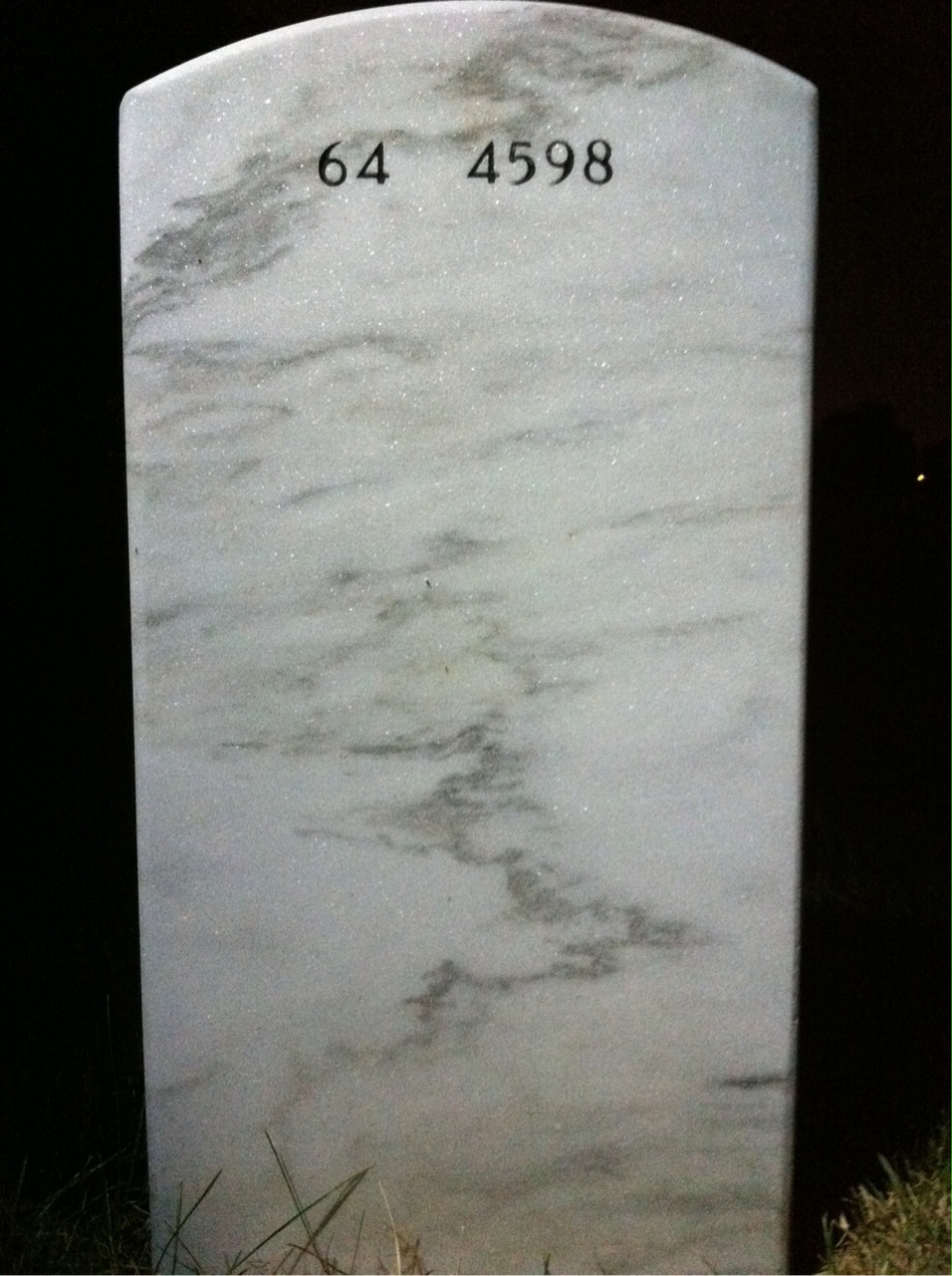 Back of headstone — Lorenzo Alford