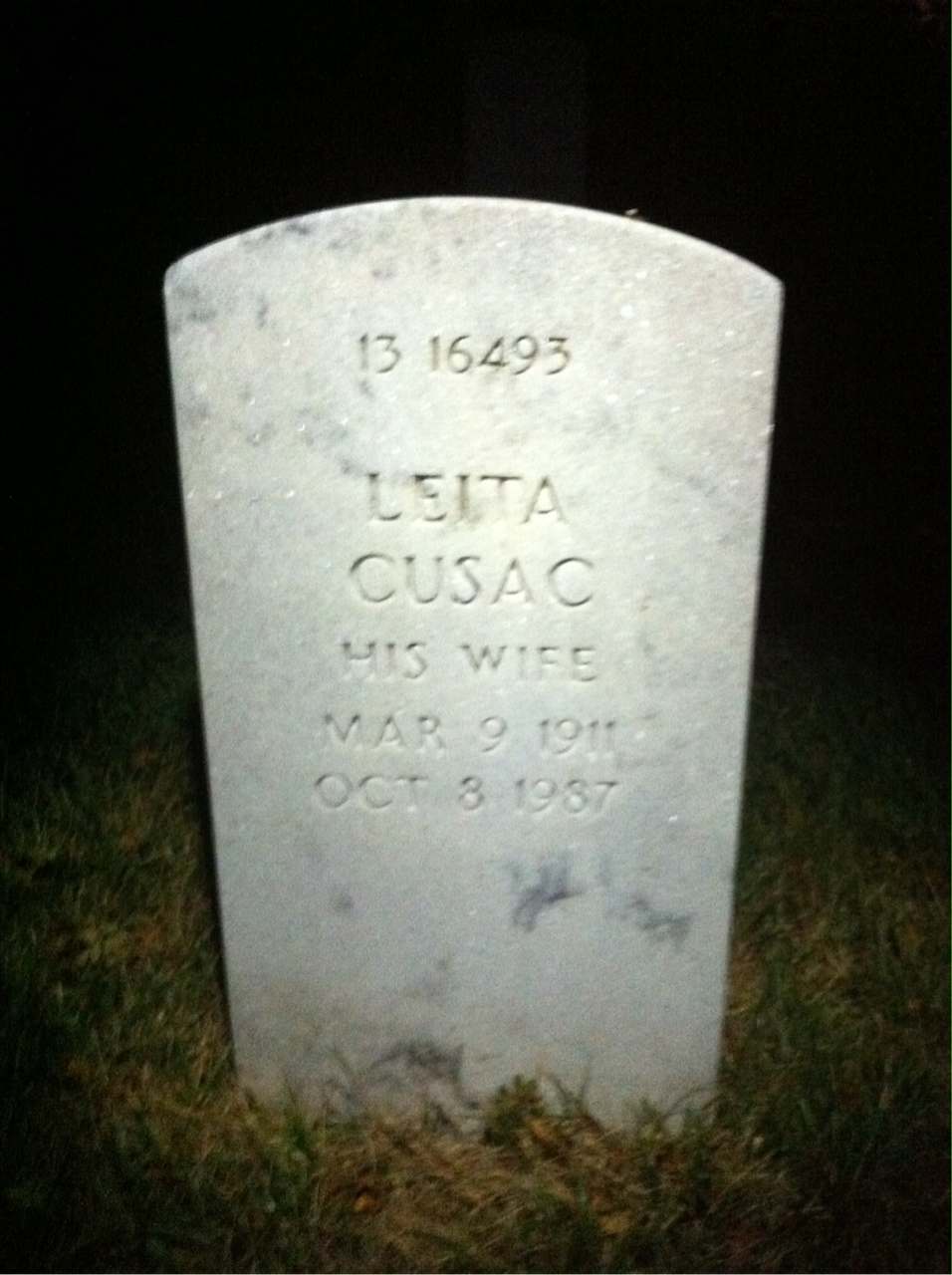 Back of headstone — Conrad Boterweg