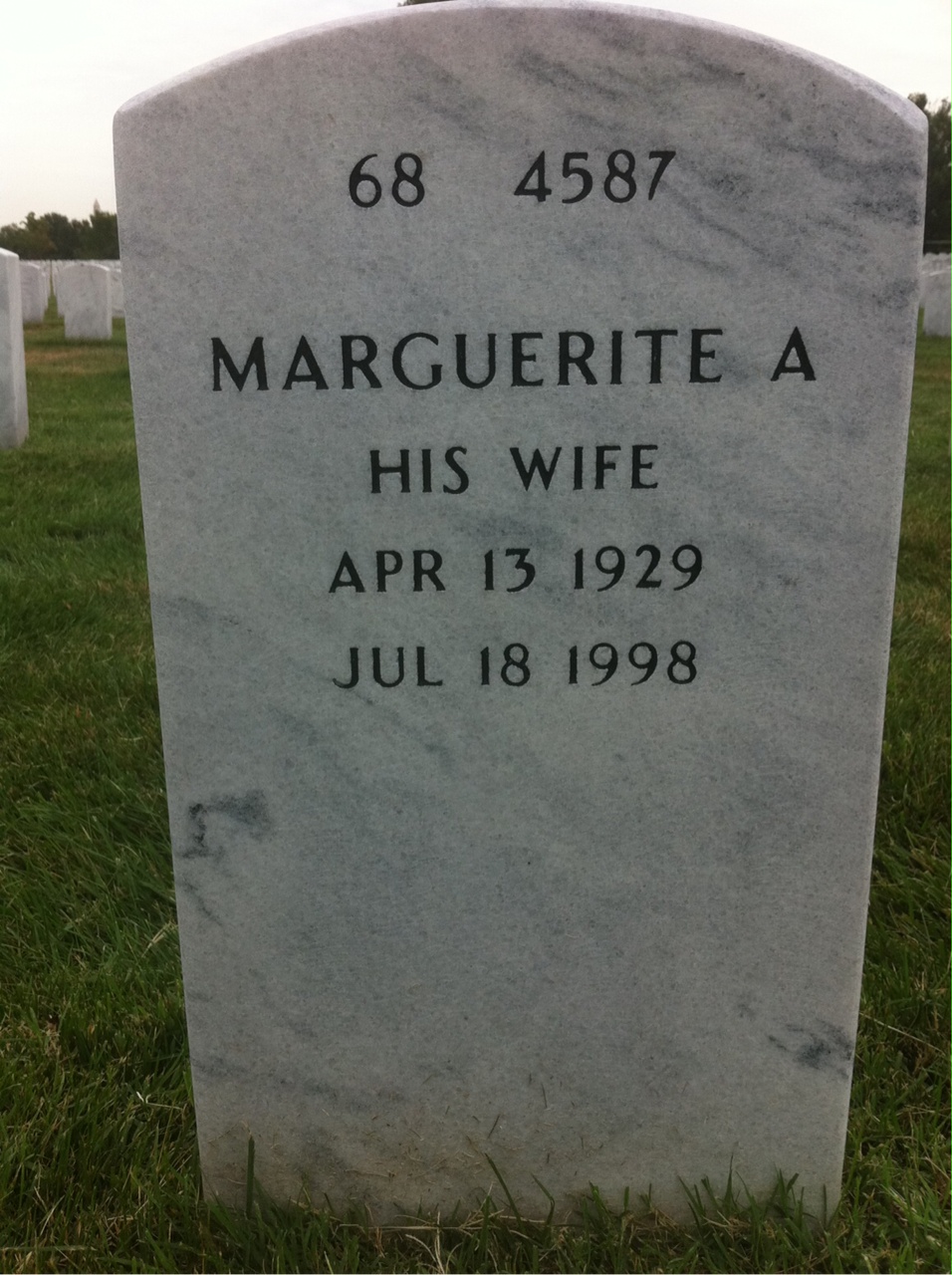 Back of headstone — Henry Shine
