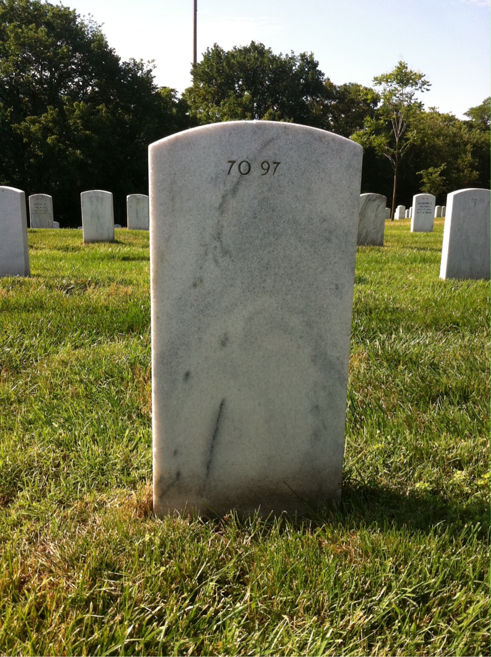 Back of headstone — Jack Montaperto