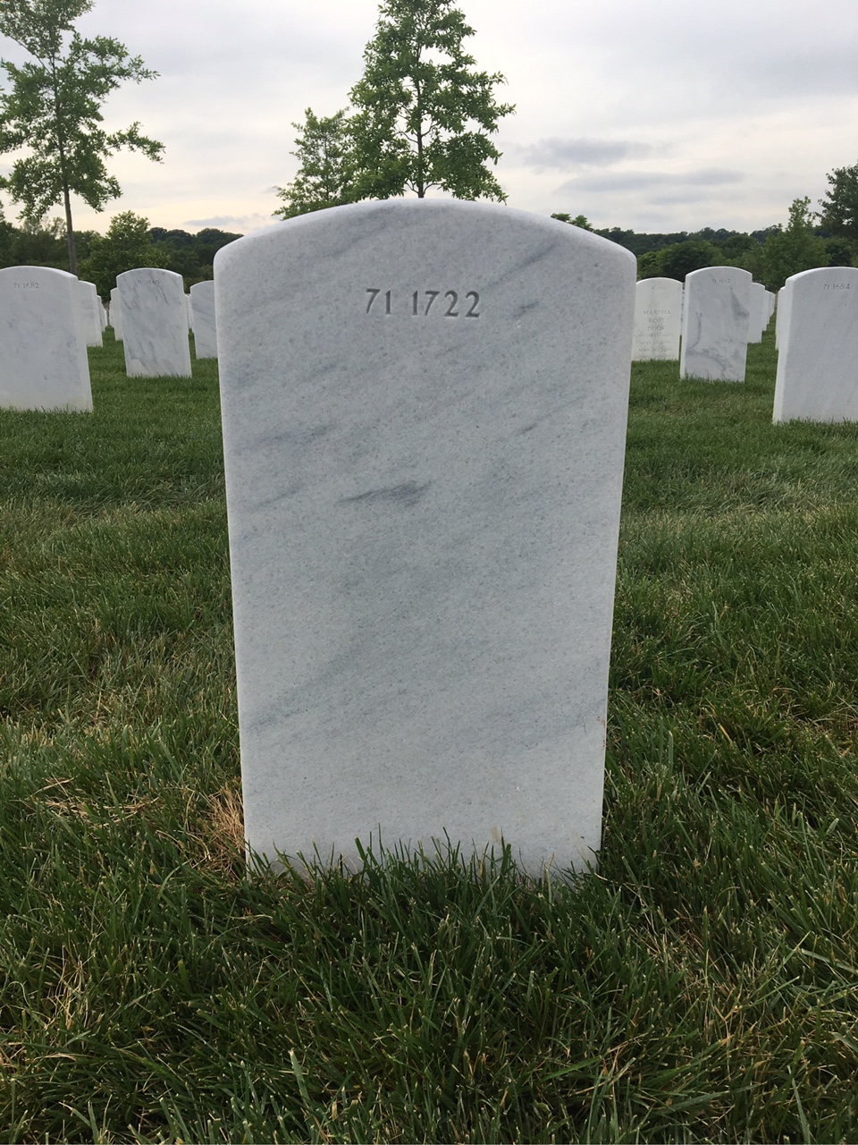 Back of headstone — Thomas George Harms