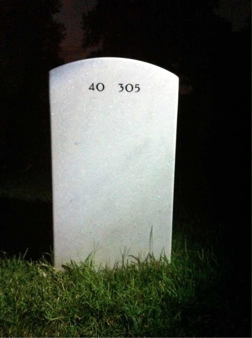 Back of headstone — Thomas Schlehuber