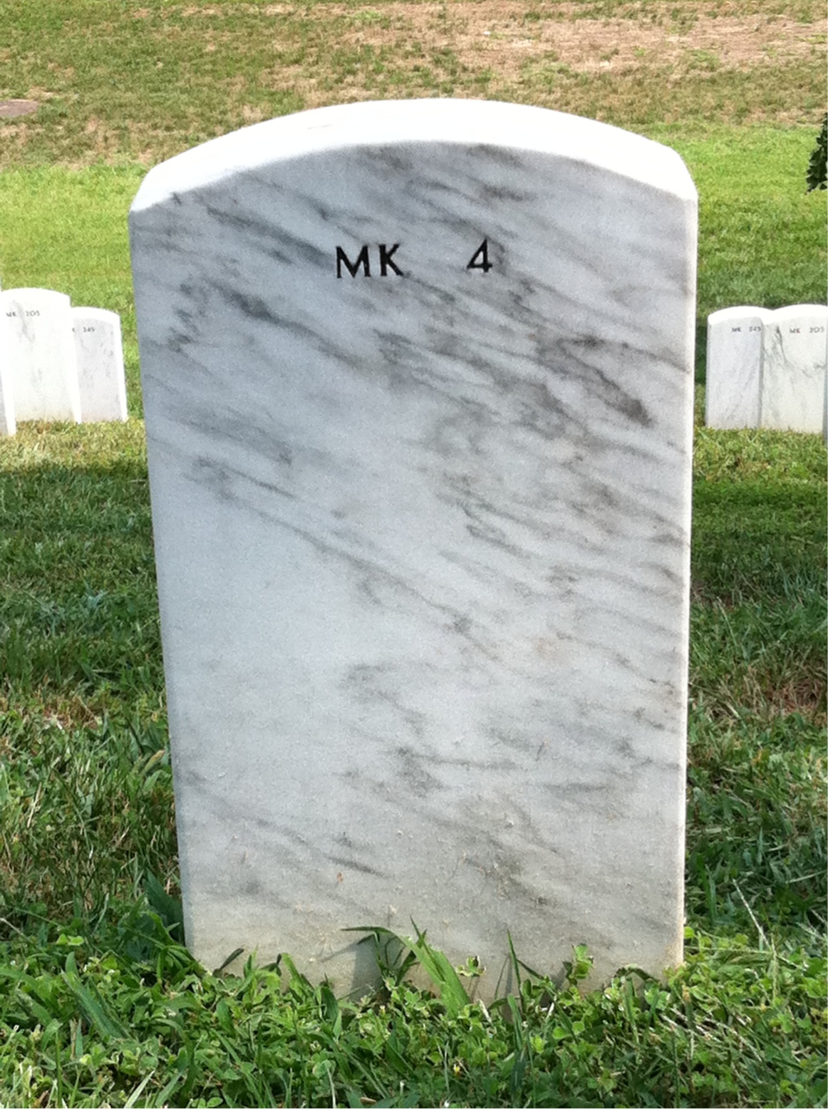 Back of headstone — Henry Biernacki