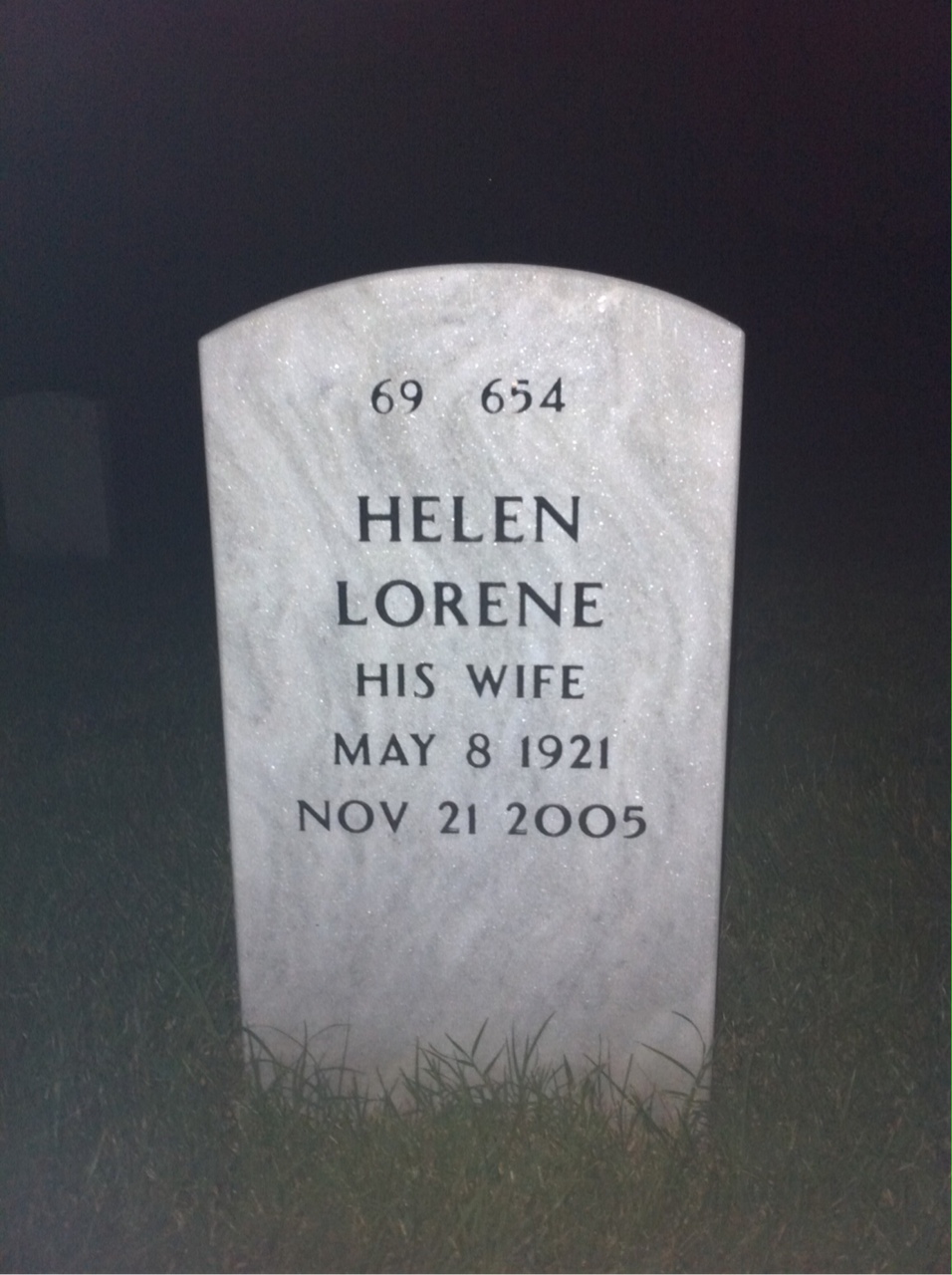Back of headstone — Christopher Welsh