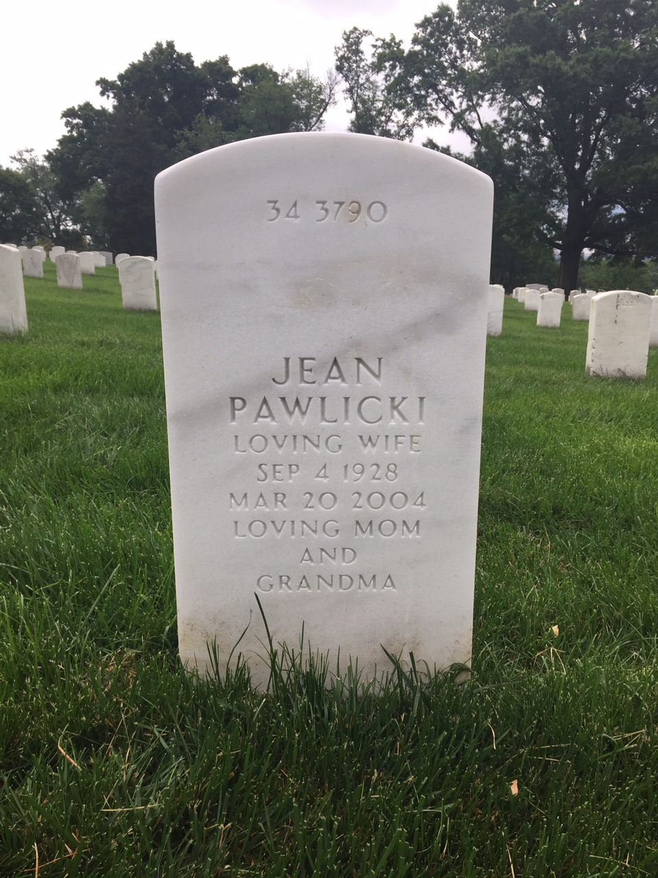 Back of headstone — John Leffler