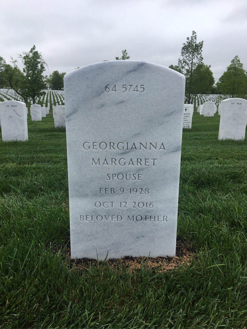 Back of headstone — John Smith