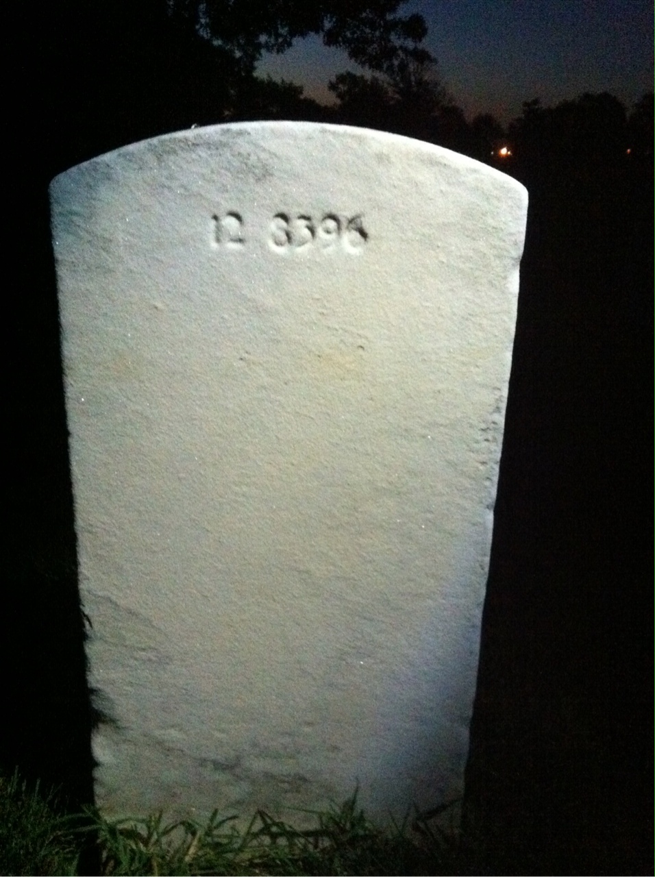 Back of headstone — William Bennett