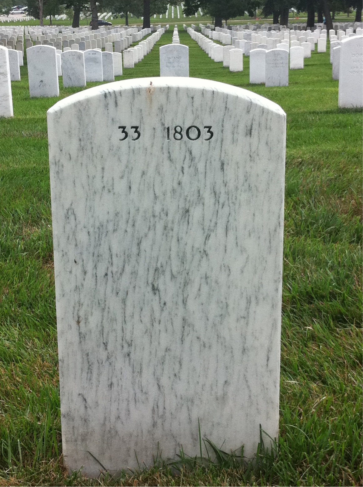 Back of headstone — Daniel Riordan