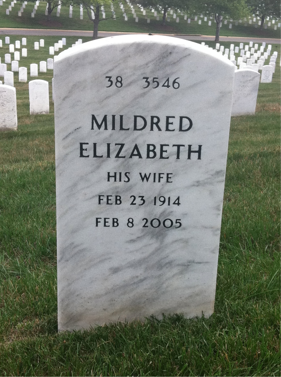 Back of headstone — Edward Zeman