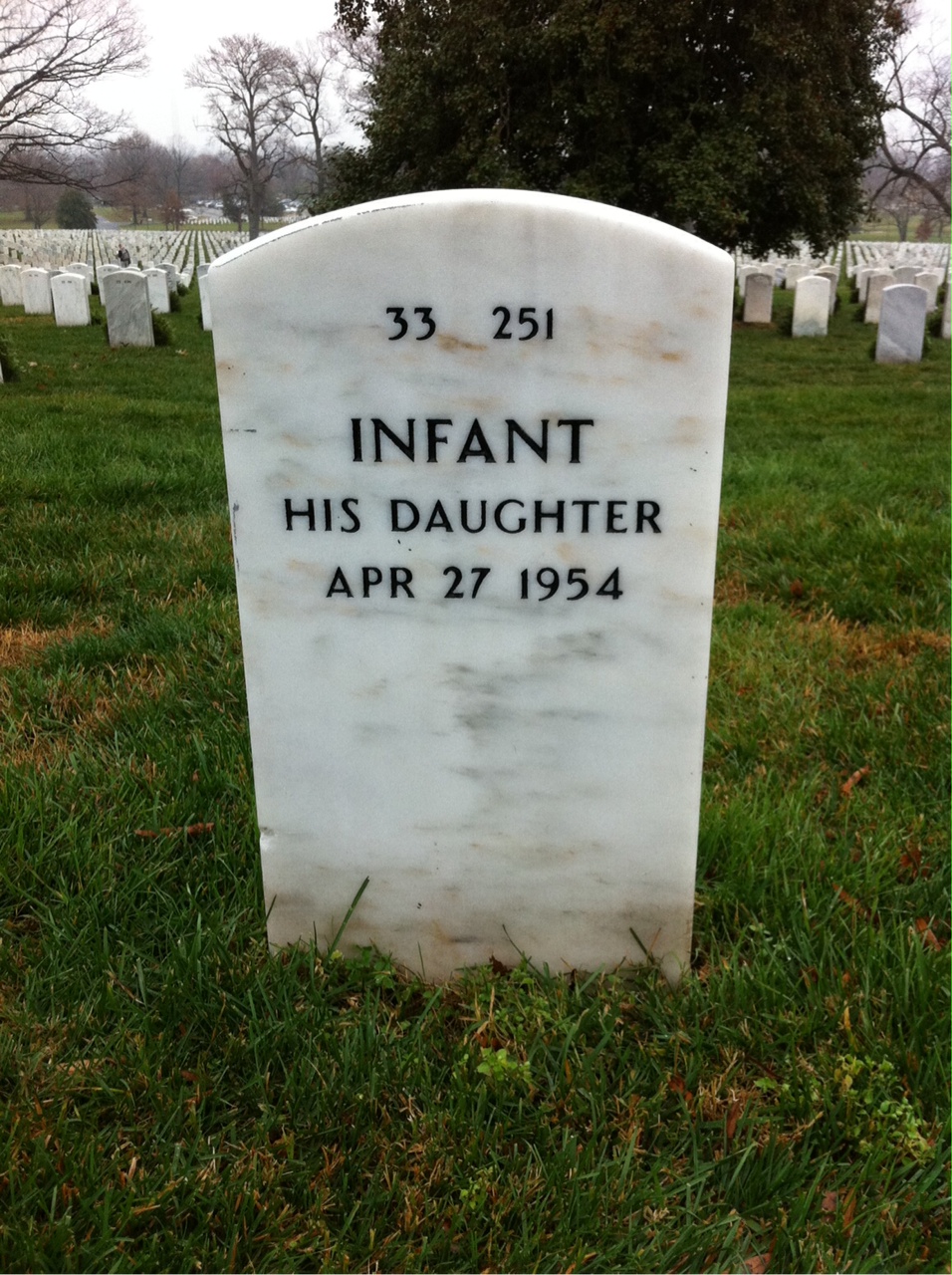 Back of headstone — Alfred Lawson