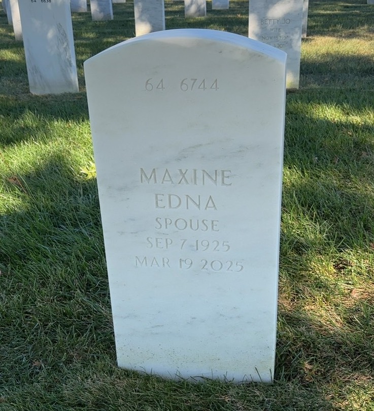Back of headstone — Mitchell Bienko
