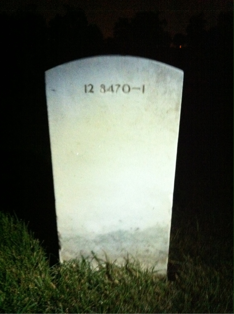 Back of headstone — Walter Felder