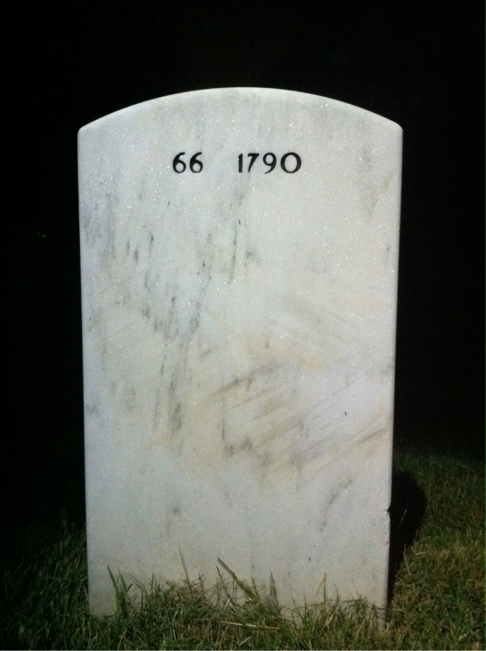 Back of headstone — Robert Mcmurray
