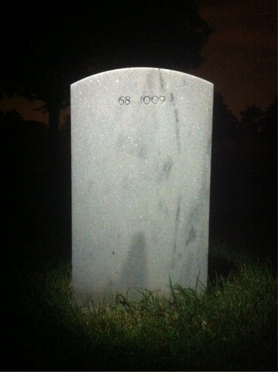 Back of headstone — Anna Astrosky