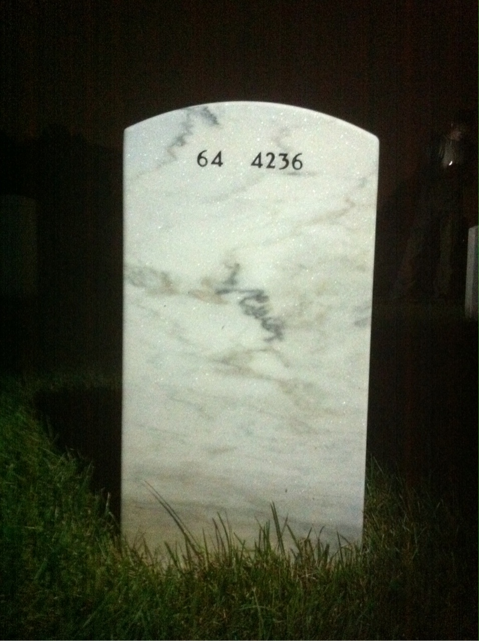 Back of headstone — Dorrence Wilkison