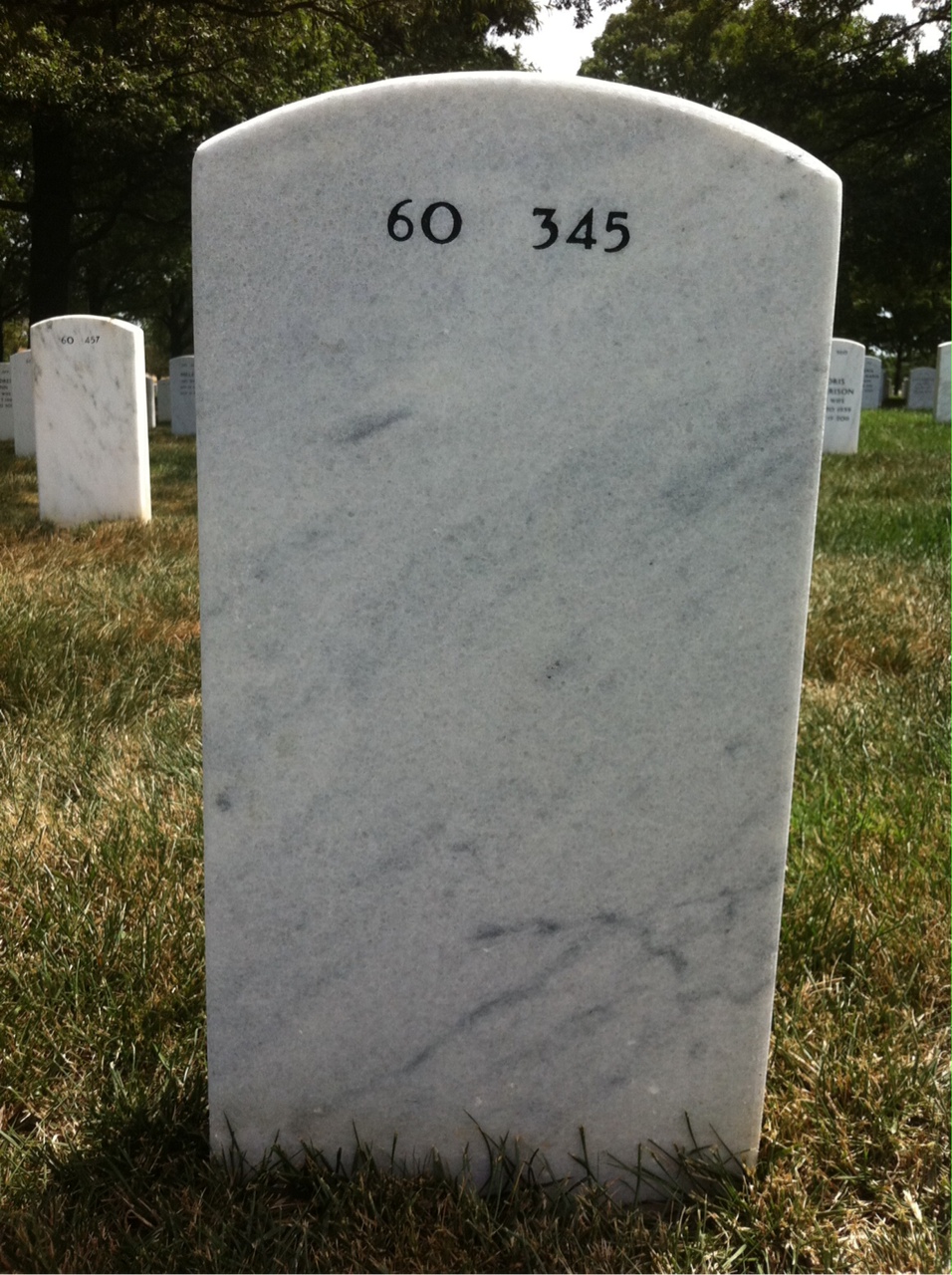 Back of headstone — Stanley Morel