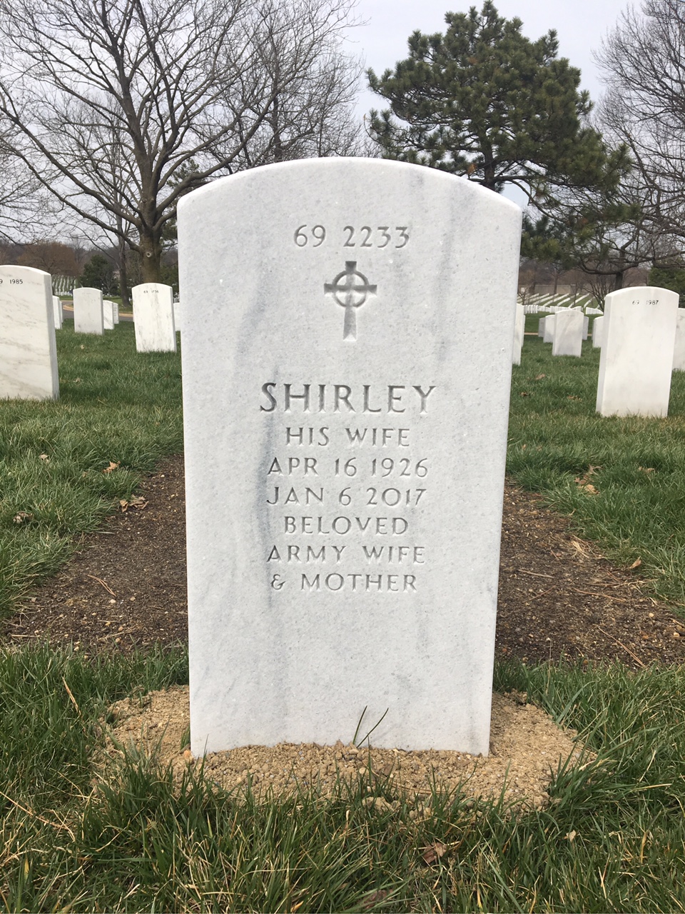 Back of headstone — Arthur Agpalasin