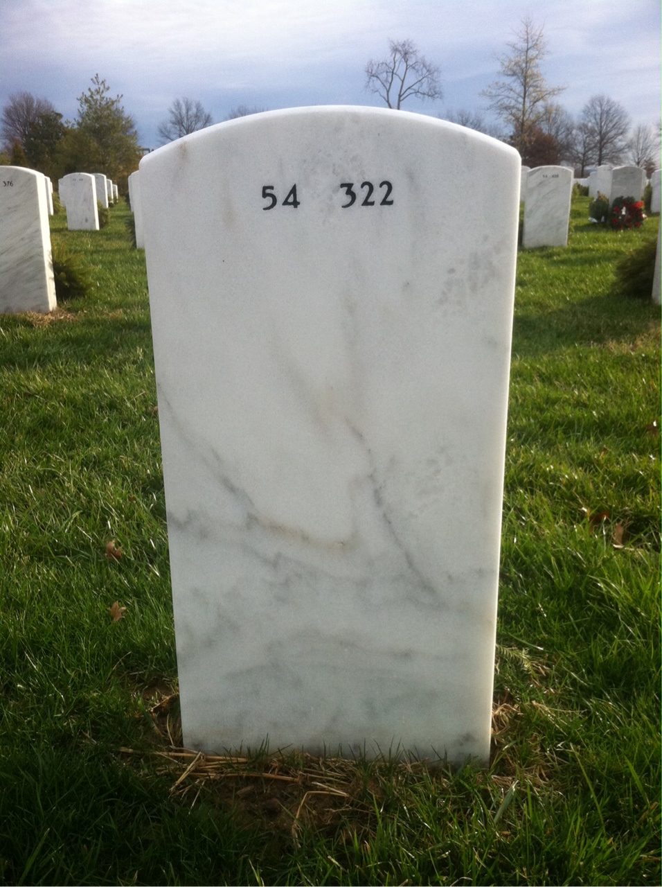 Back of headstone — Theodore Laird
