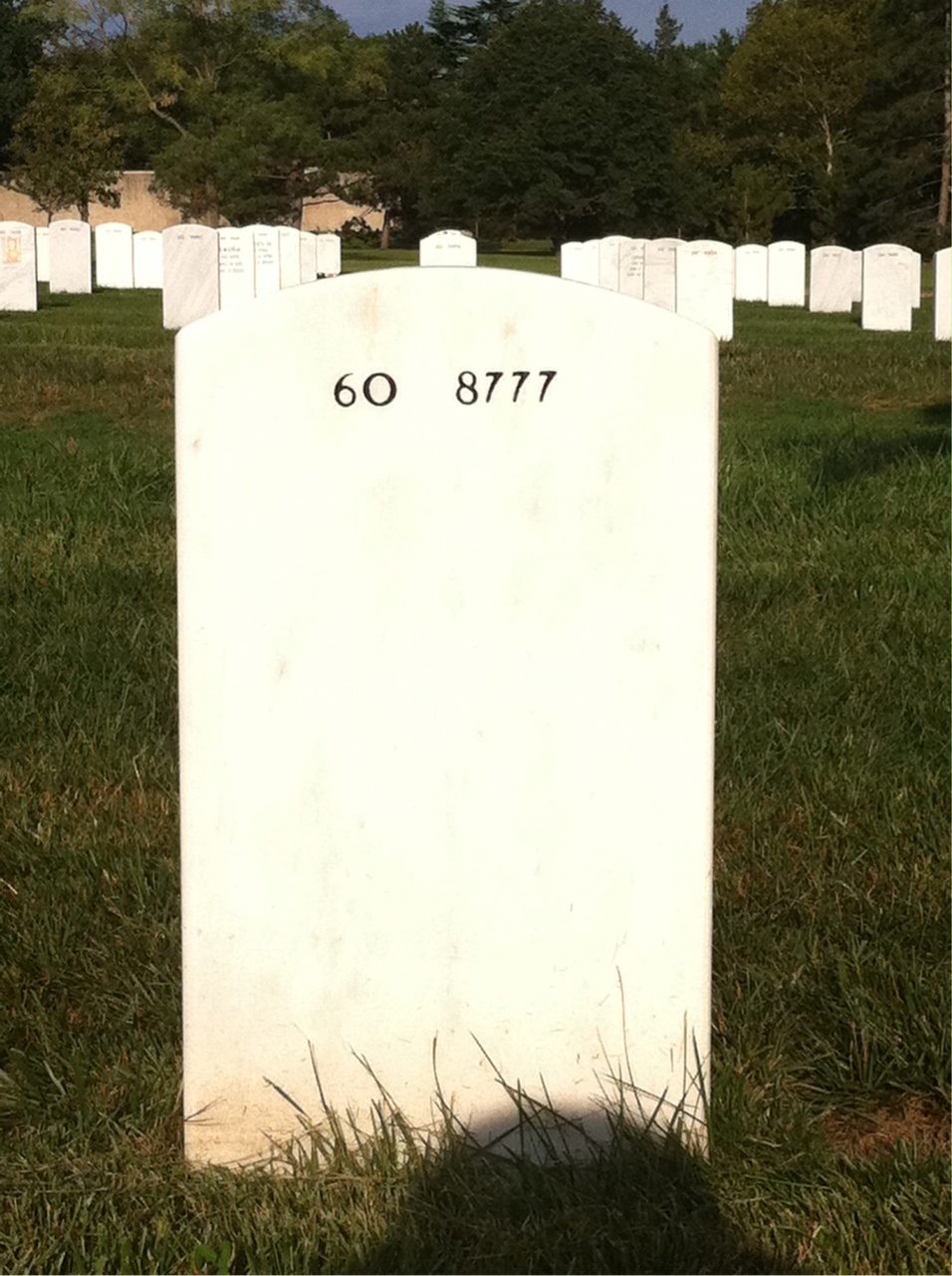 Back of headstone — Jesse Melton