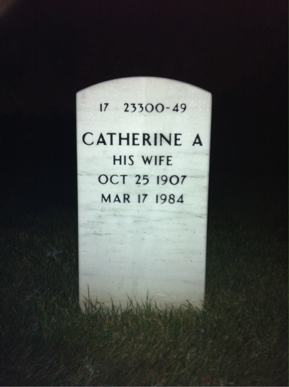 Back of headstone — Clyde Sutton