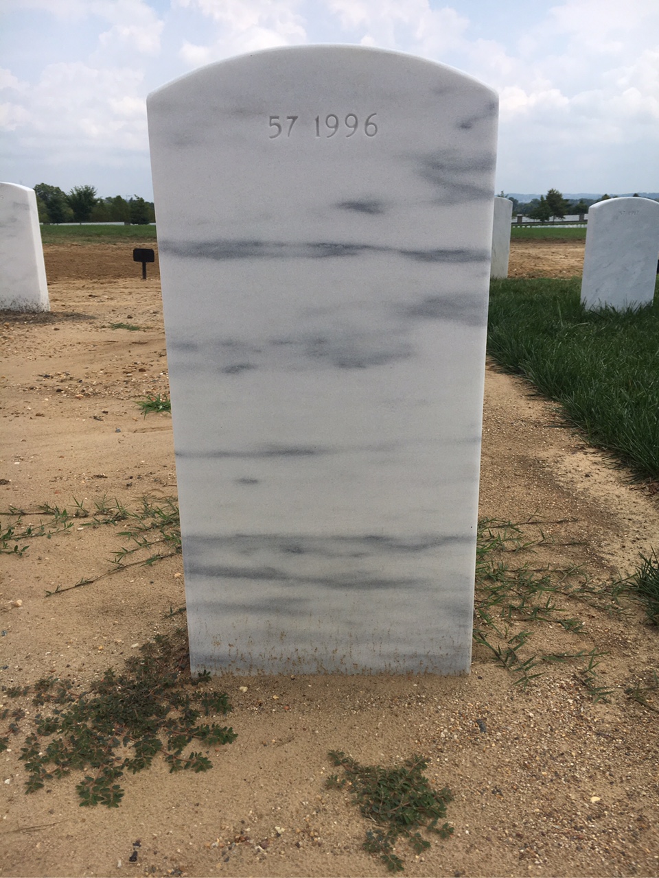 Back of headstone — Edgardo Abdon