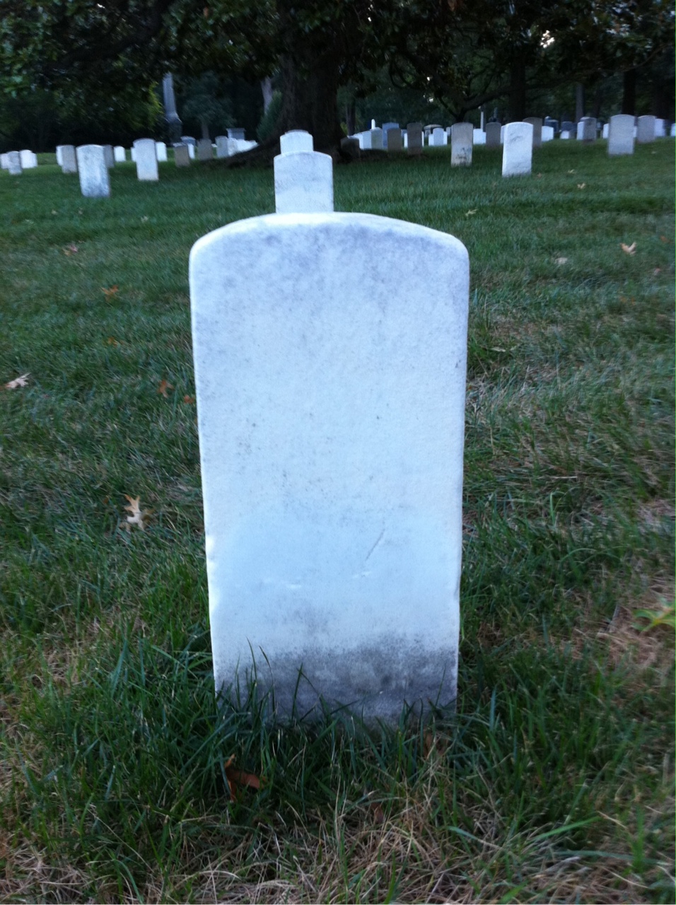 Back of headstone — Jedediah Blake