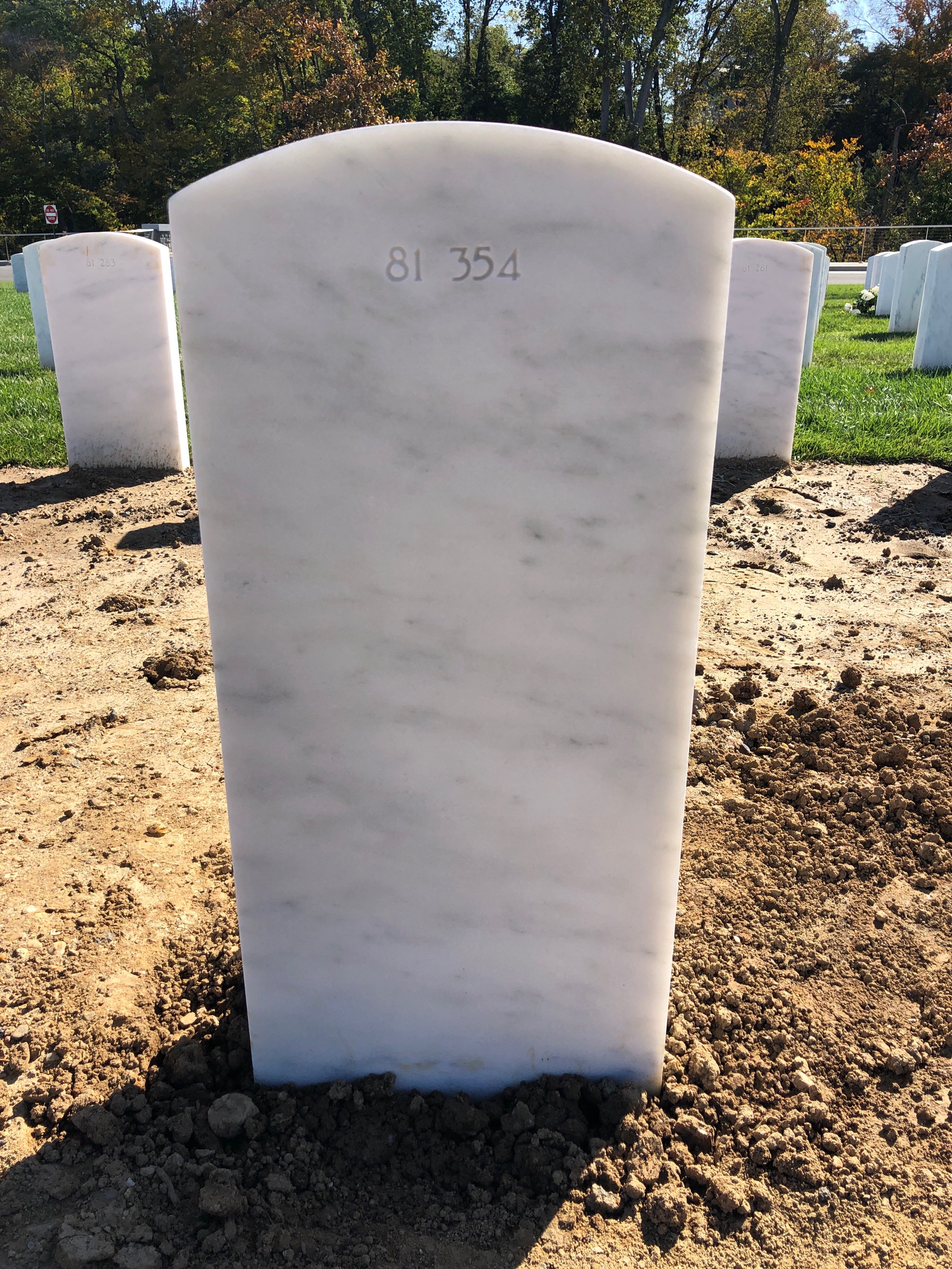 Back of headstone — Michael Moseley
