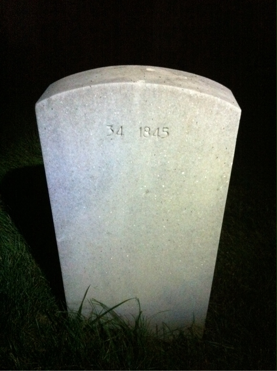 Back of headstone — Willie Anderson