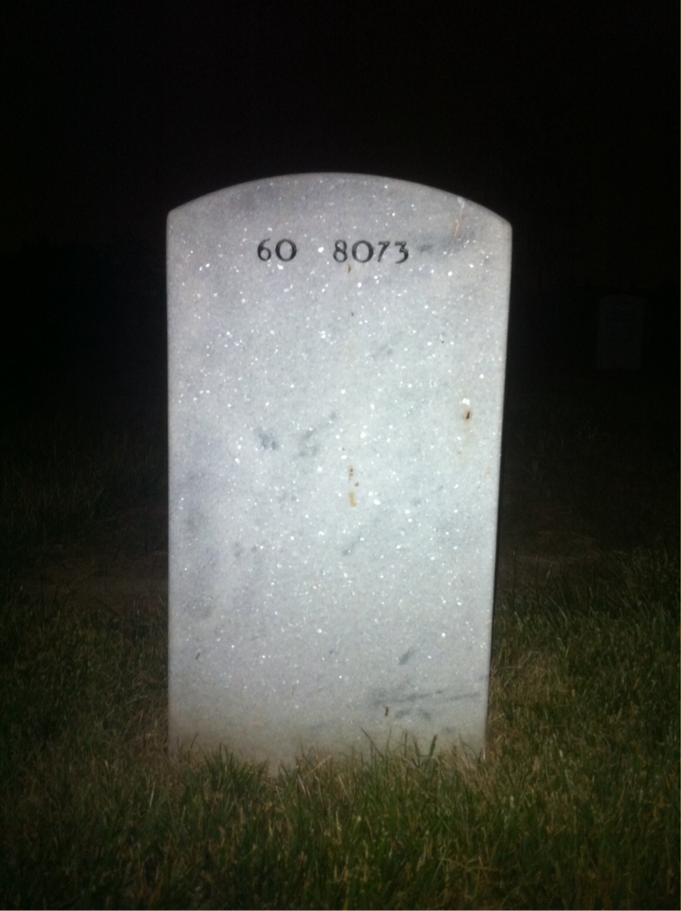 Back of headstone — John Biester
