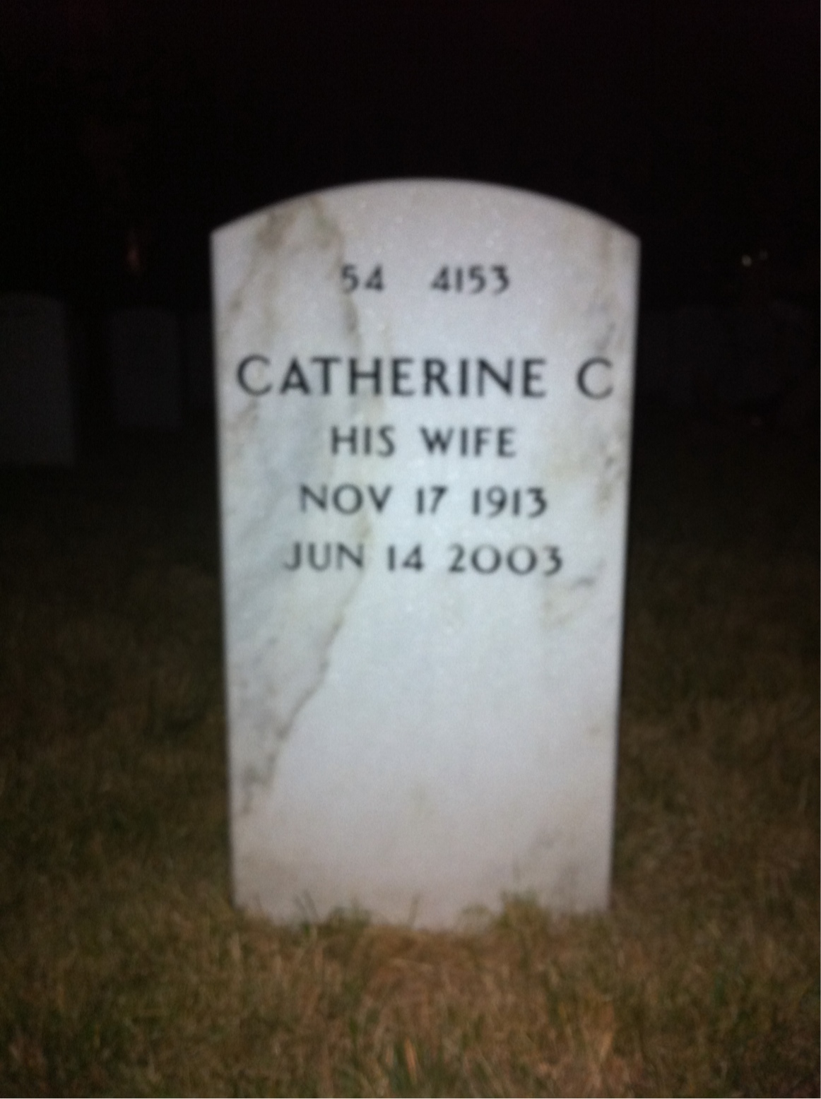 Back of headstone — William Price