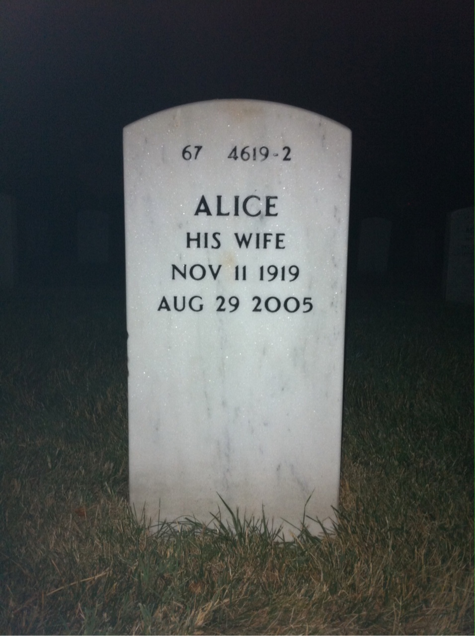 Back of headstone — Mathew Pierce