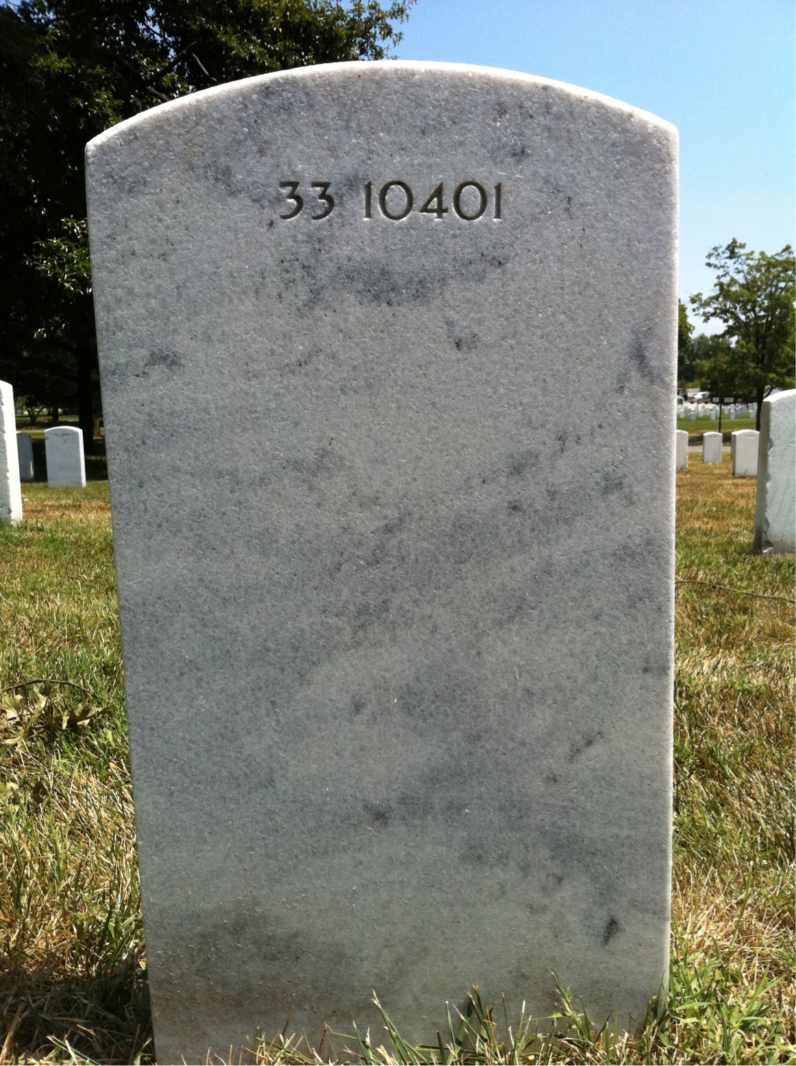 Back of headstone — Viola Conrad