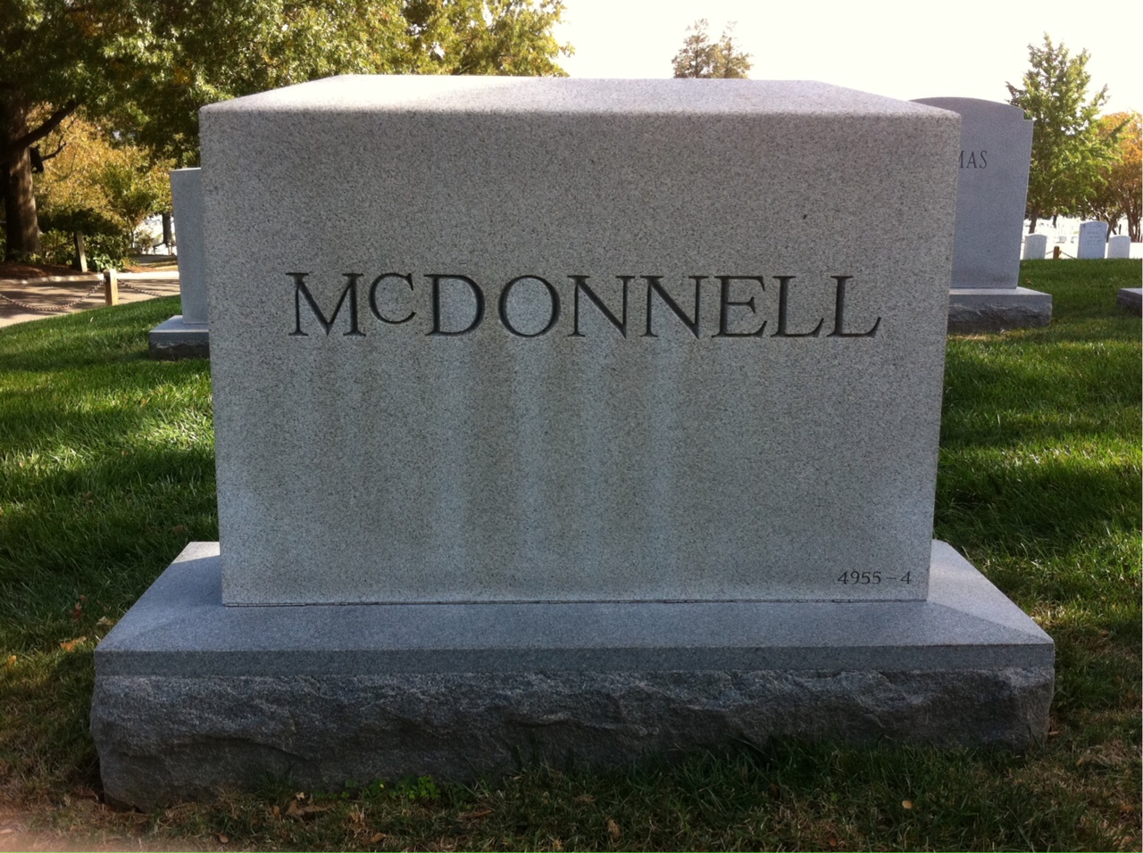 Headstone of Edward Mcdonnell