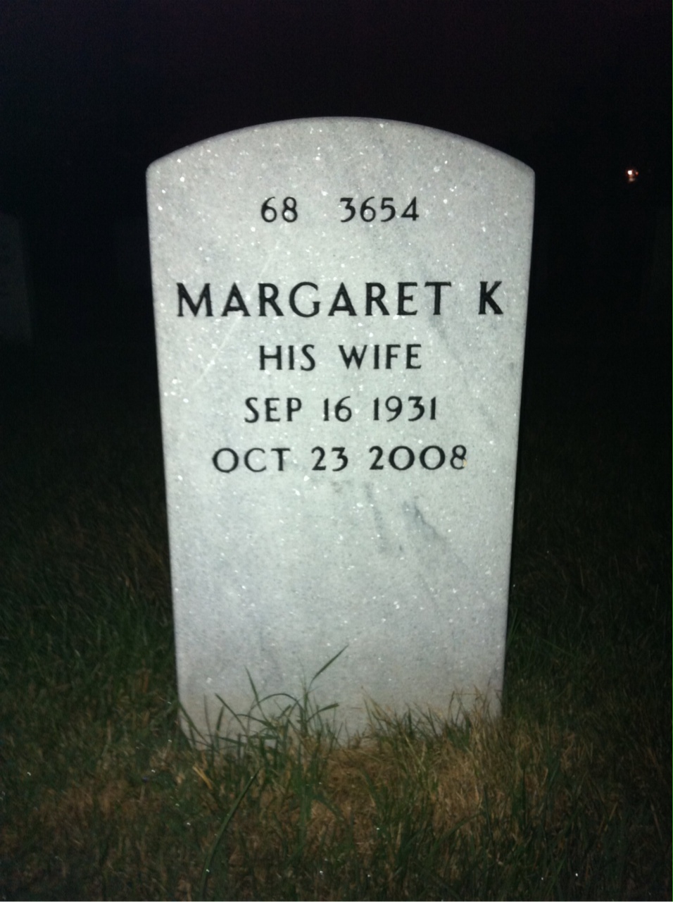 Back of headstone — John Smith