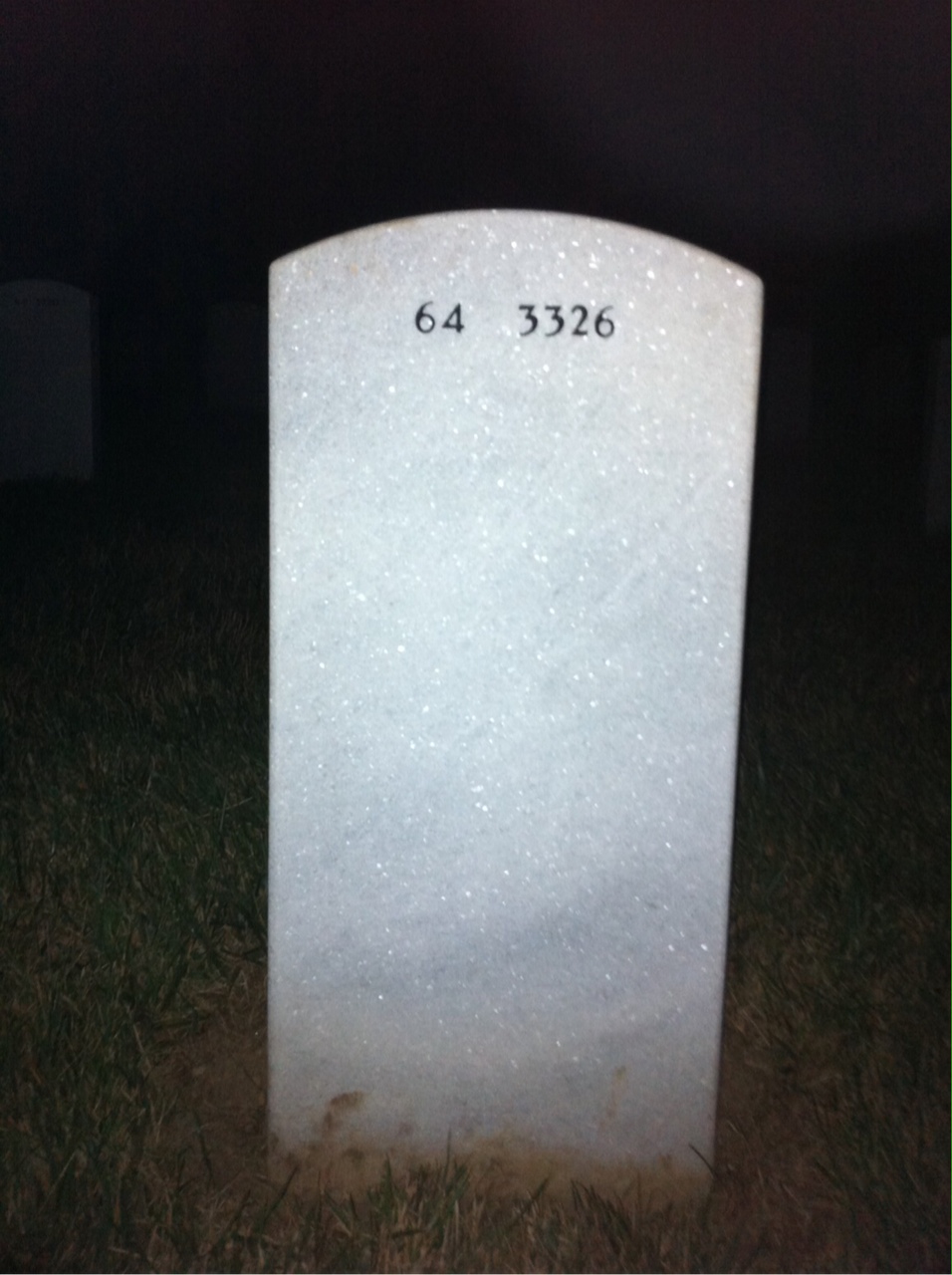Back of headstone — Theodore Gruszkowski