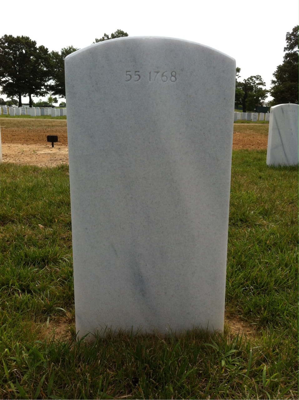 Back of headstone — William Carl Kincannon