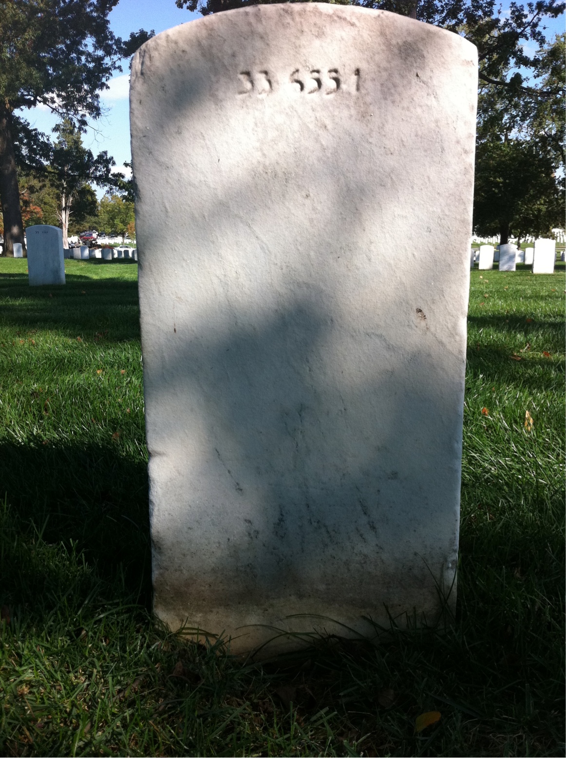 Back of headstone — Thomas Sampler