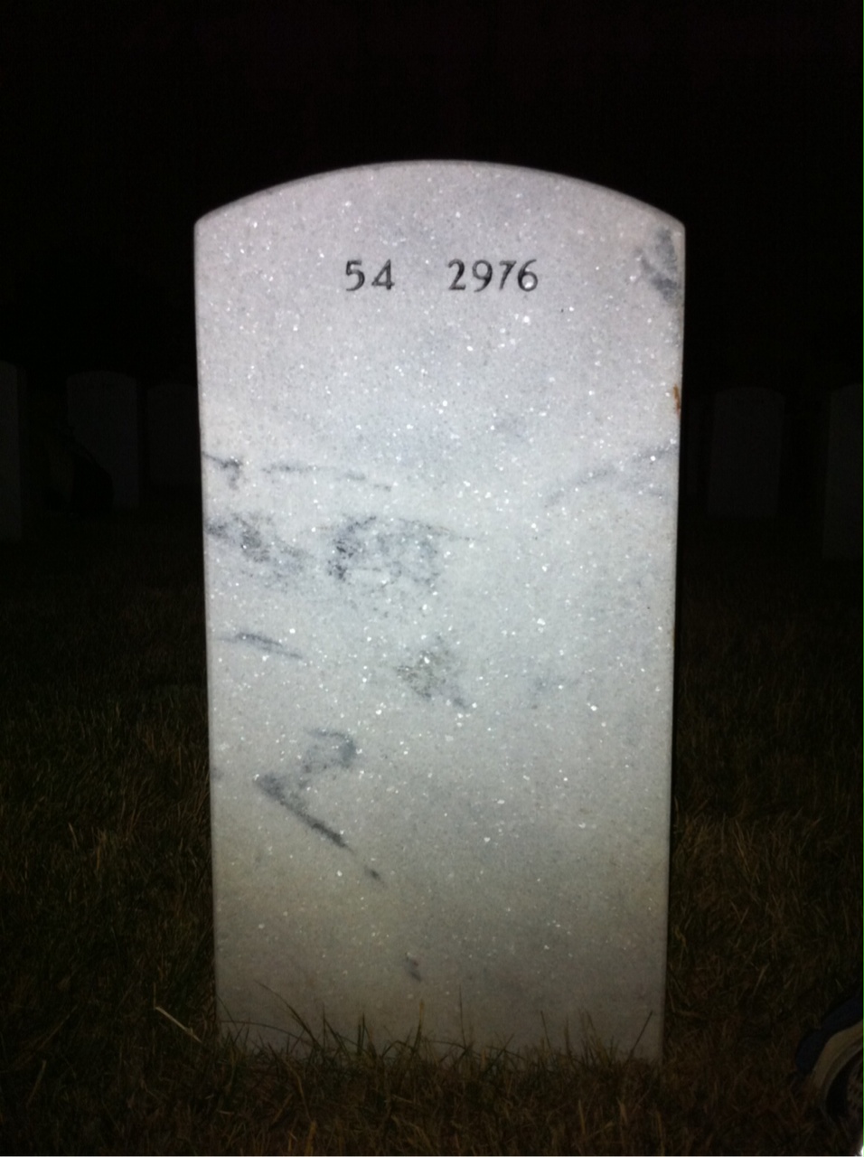 Back of headstone — Norman Champlin