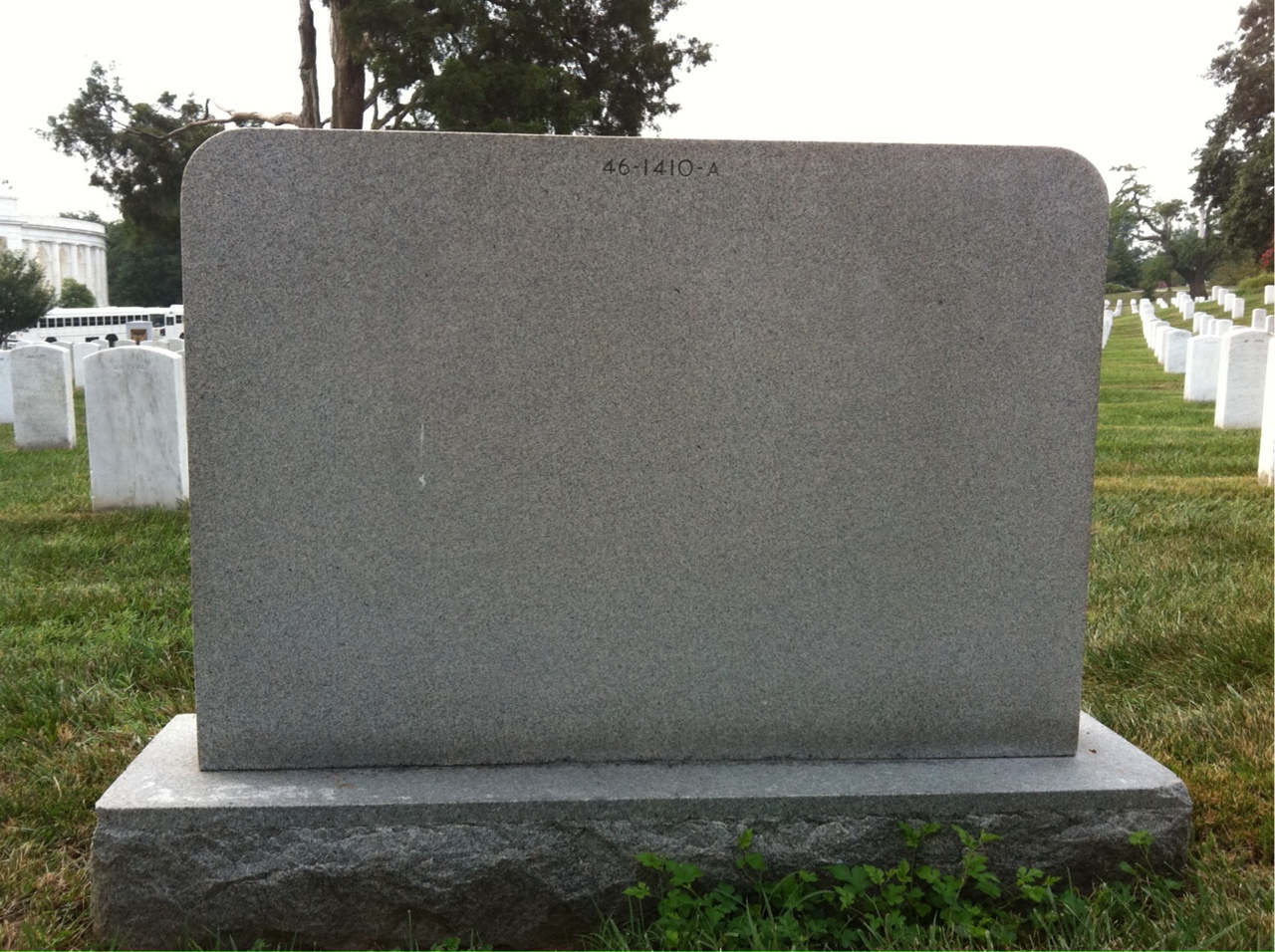 Back of headstone — Earl Moore