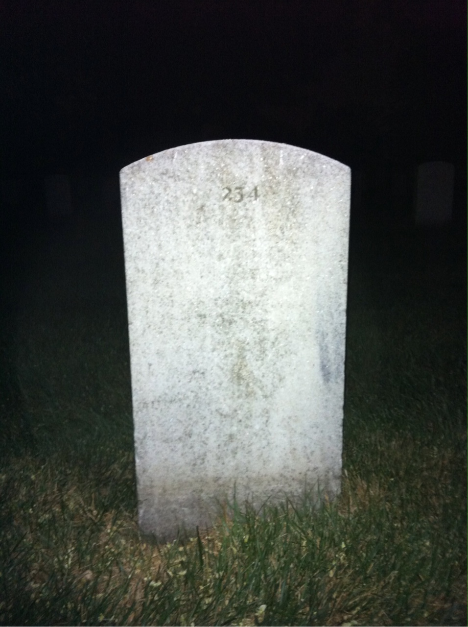 Back of headstone — Andrew Melvin Goodlet