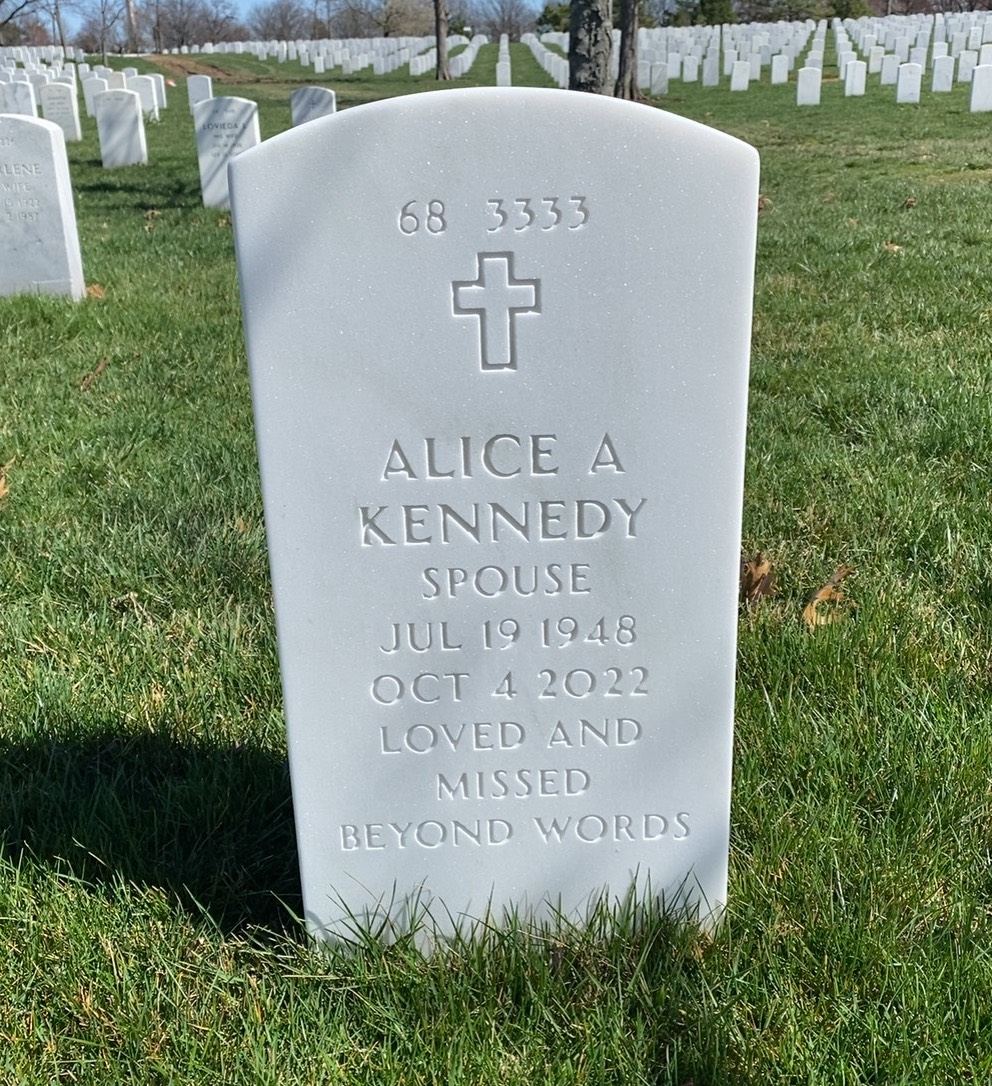 Back of headstone — Ulysses Adolph