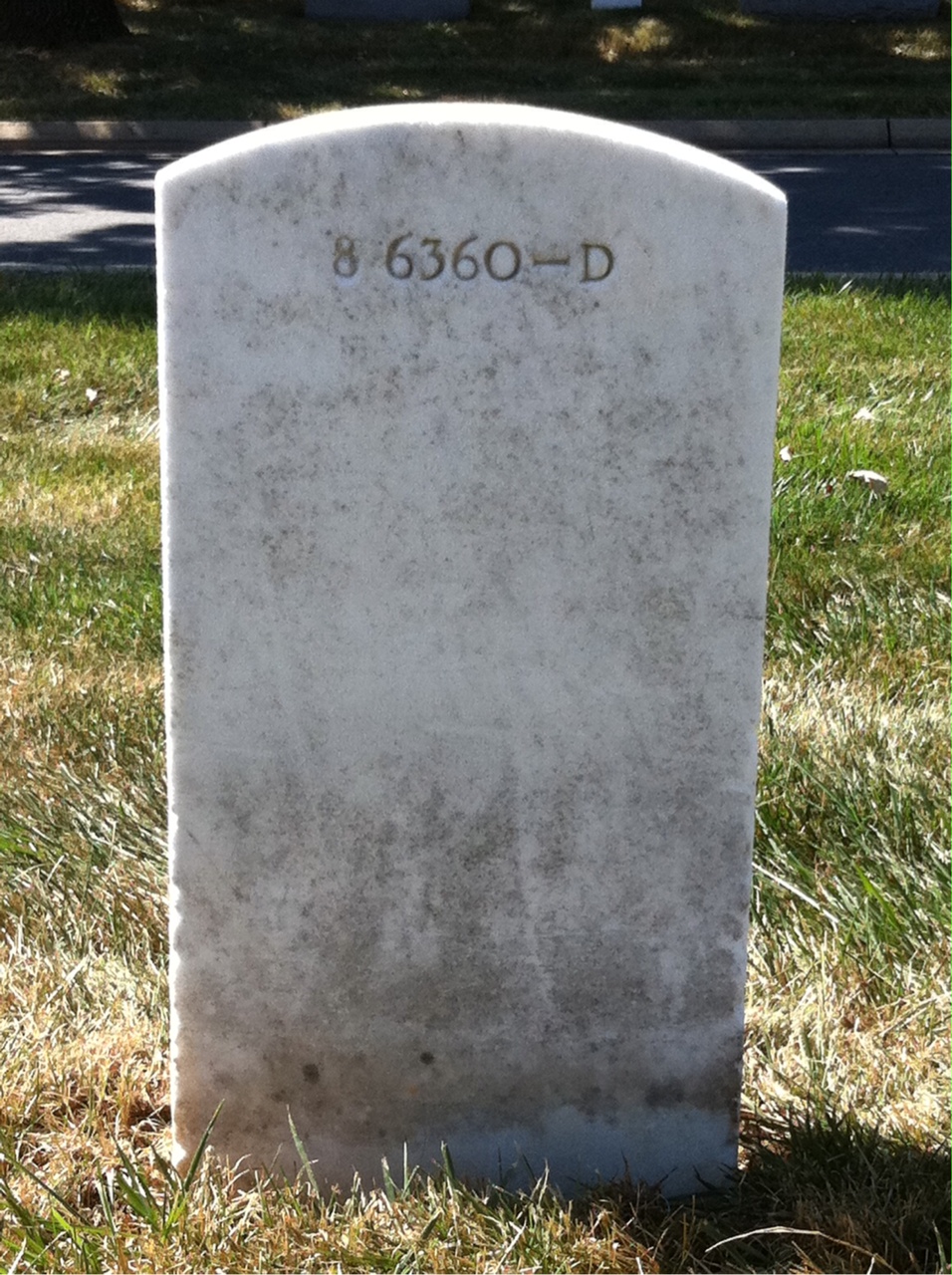 Back of headstone — John Moore