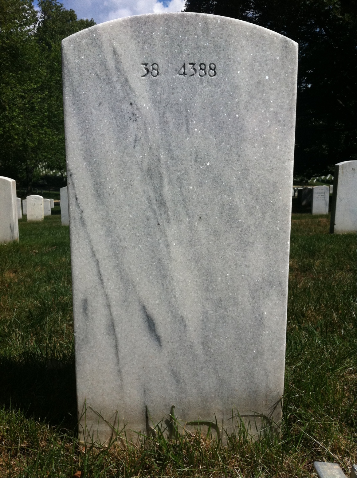 Back of headstone — Wilson Arthur