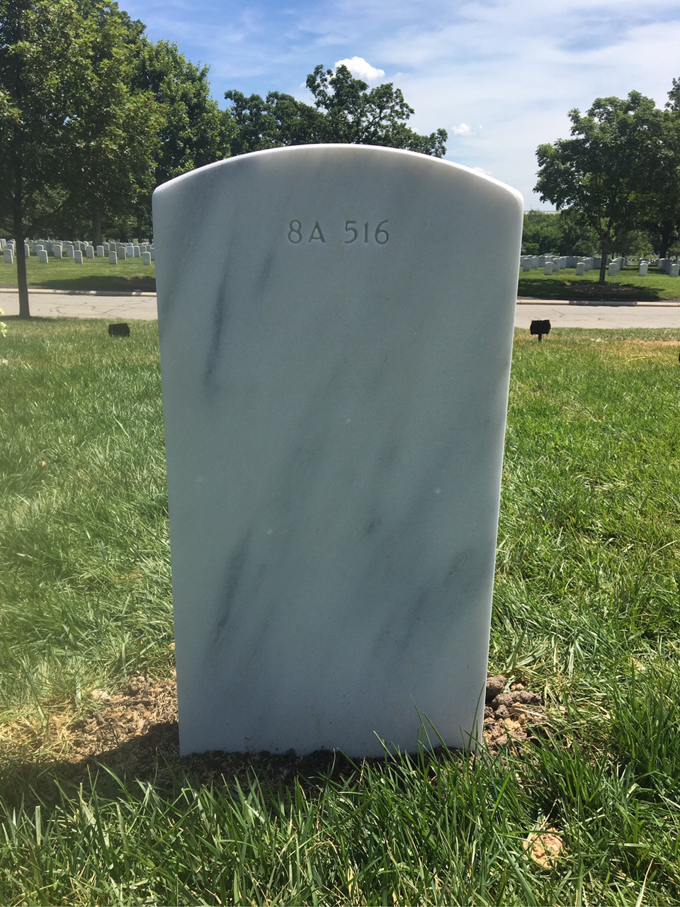 Back of headstone — William Edward Cratty