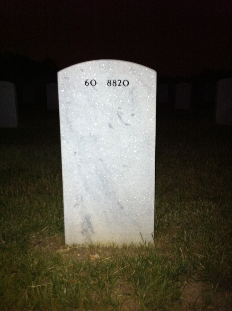 Back of headstone — Abraham Ignacio
