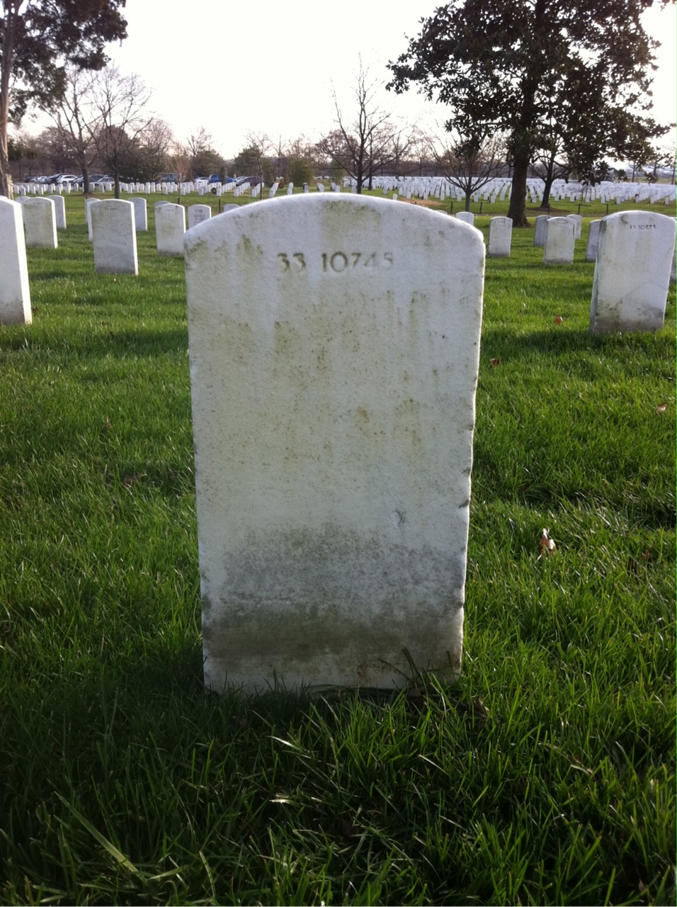 Back of headstone — Rodney Anderson