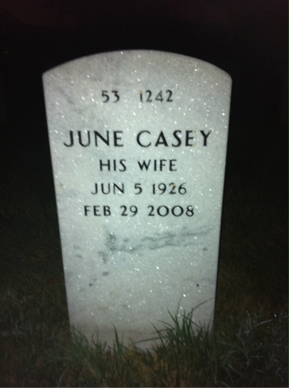 Back of headstone — Dale Slessman
