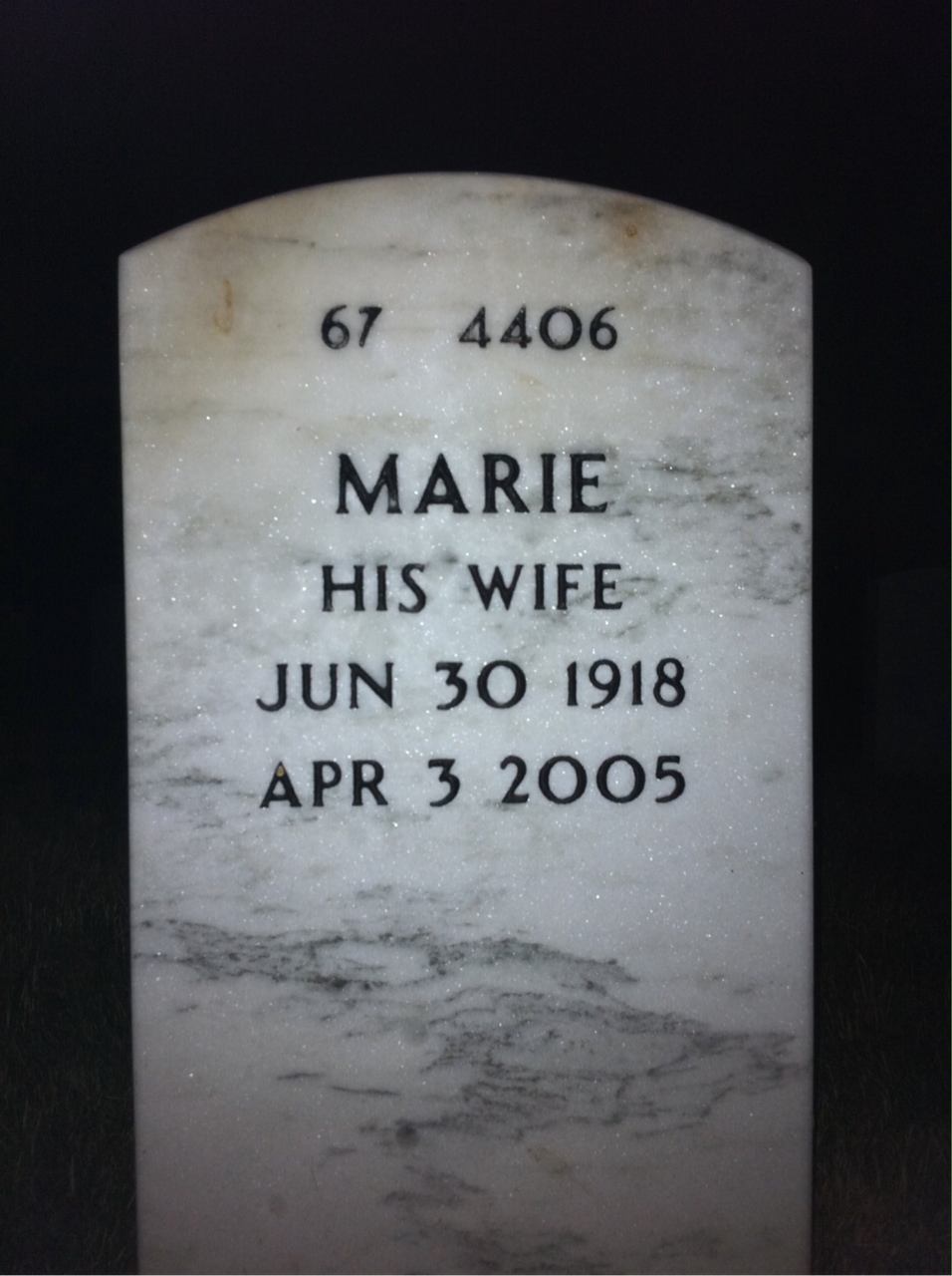 Back of headstone — Edward Raynor