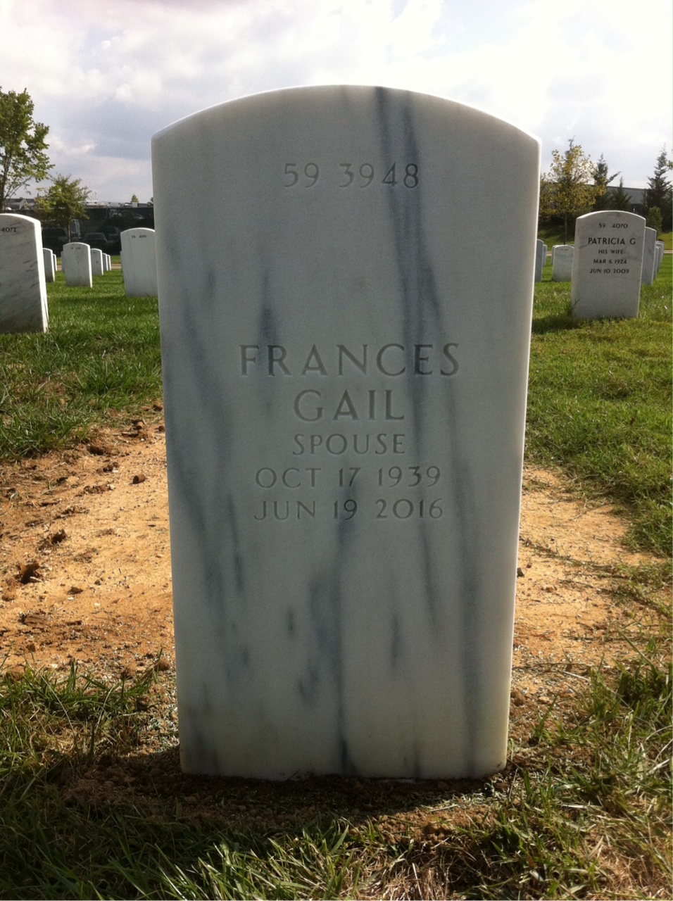 Back of headstone — Clarence Turner