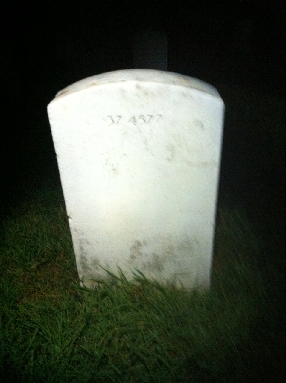Back of headstone — Sumner Morris